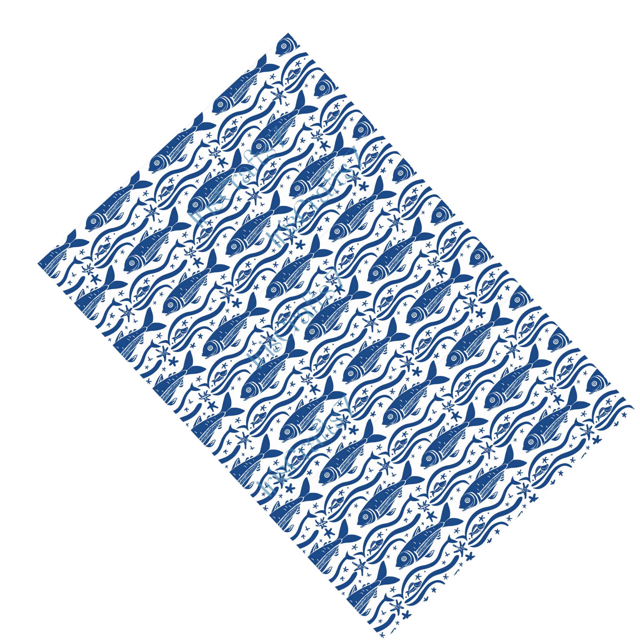 Blue Sardines Water Soluble Transfer Paper for Polymer Clay