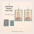 Boat Stamp Polymer Clay Cutter 20–45mm | Nautical Earring Cutter | IrisCrafts7