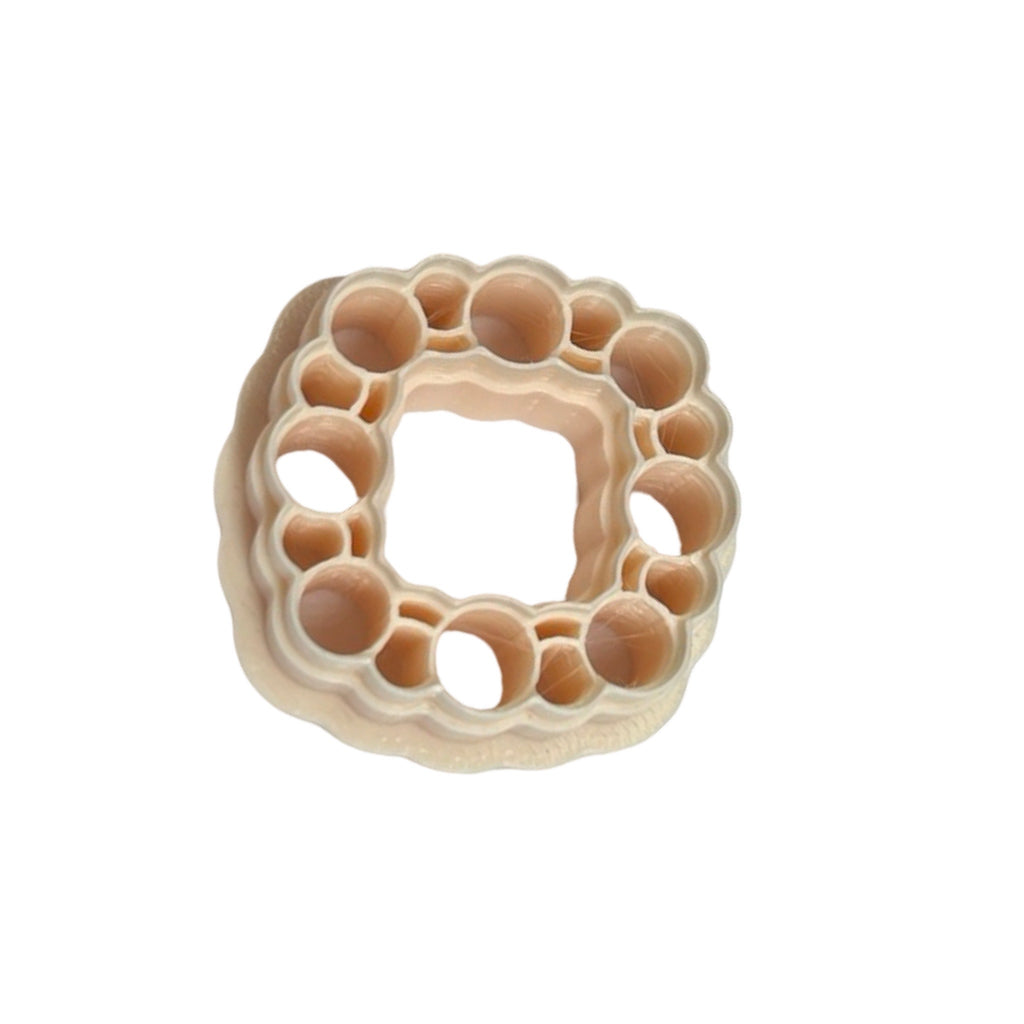 Boho Bubble Square Frame Polymer Clay Cutter