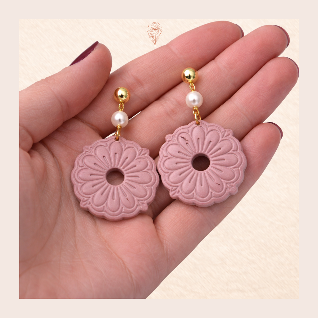 Boho Daisy Polymer Clay Cutter for Earrings