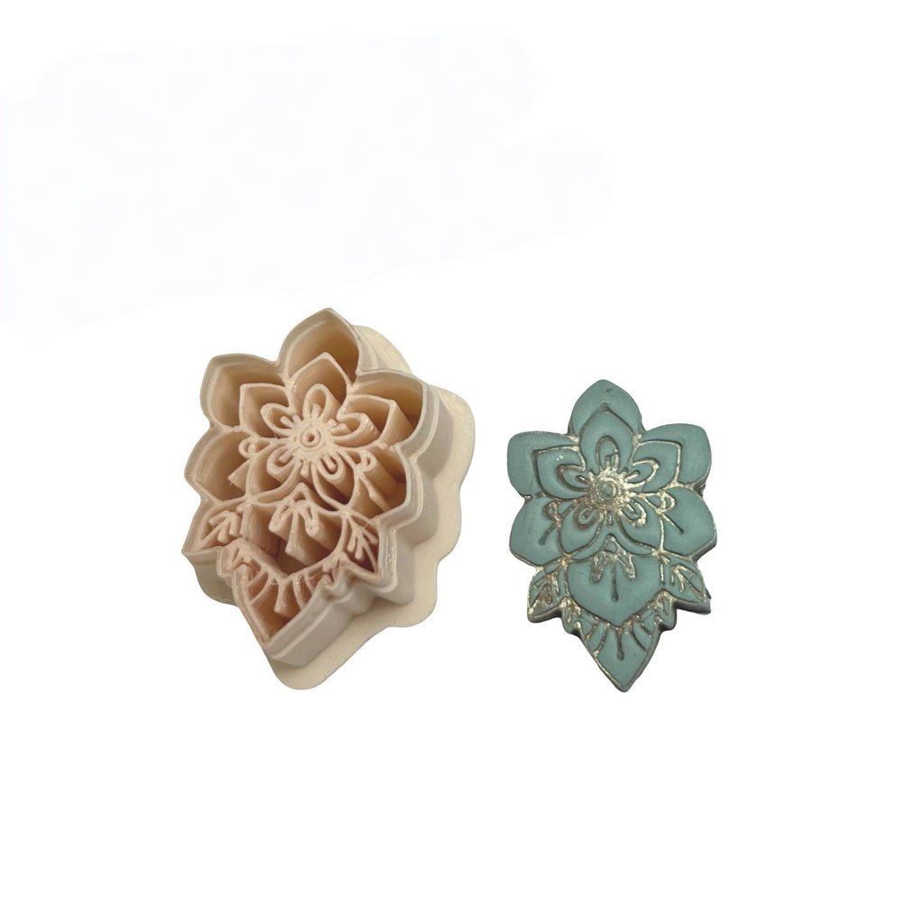 Boho Floral Polymer Clay Cutter for Statement Earrings Making