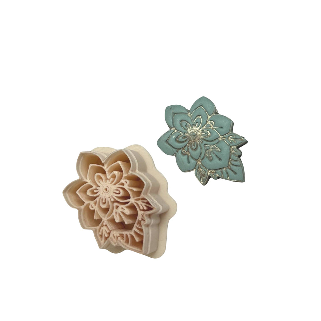 Boho Floral Polymer Clay Cutter for Statement Earrings Making