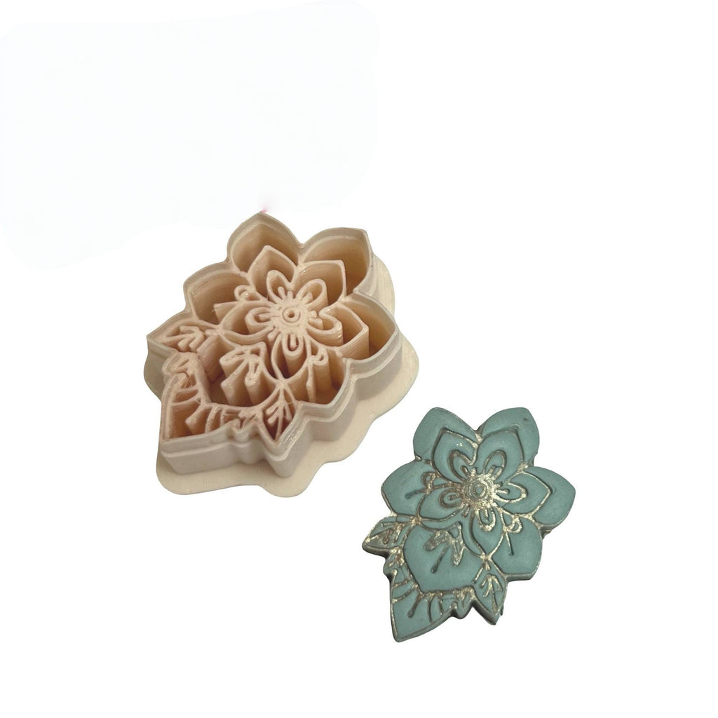 Boho Floral Polymer Clay Cutter for Statement Earrings Making
