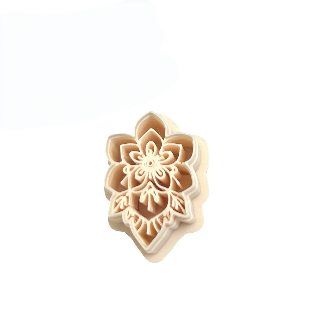 Boho Floral Polymer Clay Cutter for Statement Earrings Making