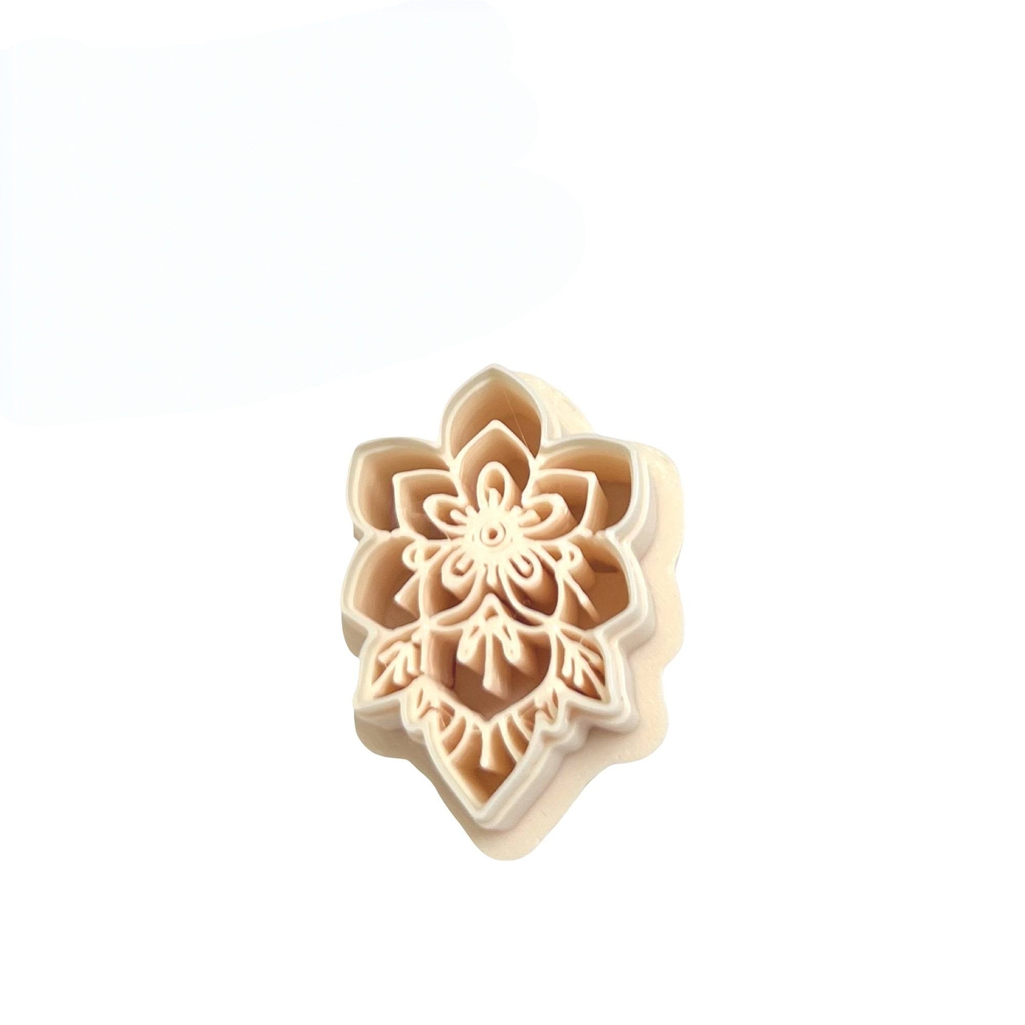 Boho Floral Polymer Clay Cutter for Statement Earrings Making