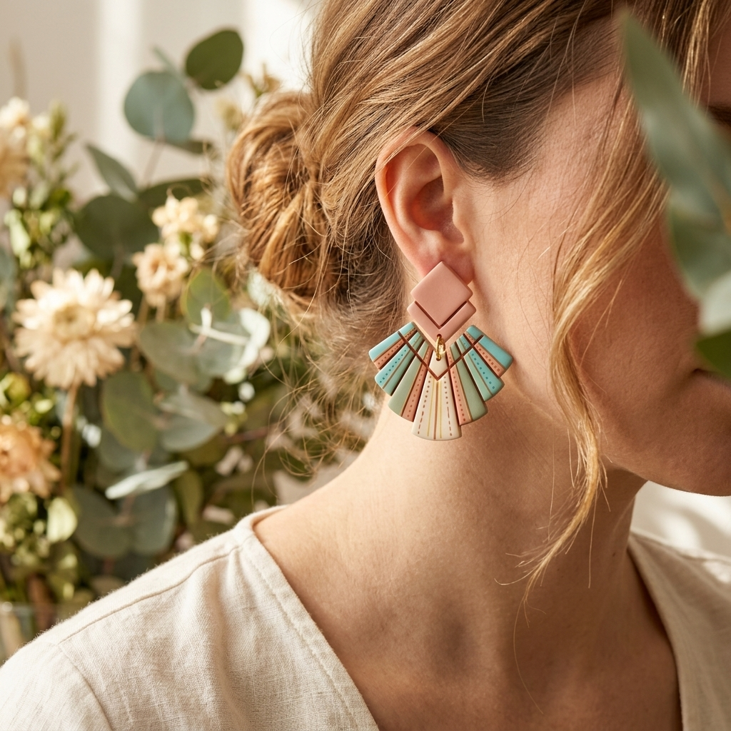 Boho Macrame 3 Polymer Clay Cutter Set | Bohemian Earring Tool