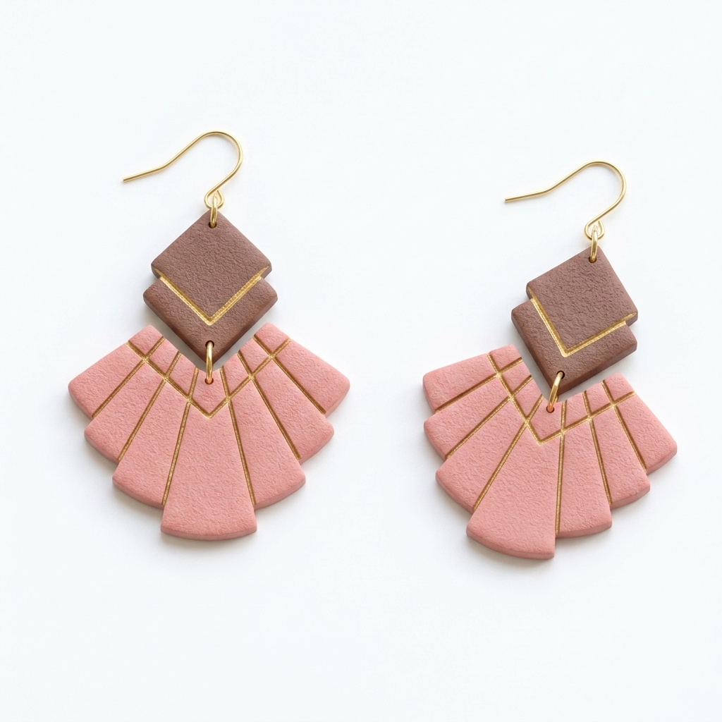 Boho Macrame 3 Polymer Clay Cutter Set | Bohemian Earring Tool