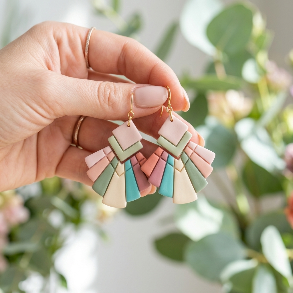Boho Macrame 3 Polymer Clay Cutter Set | Bohemian Earring Tool