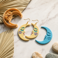 Boho Moon Polymer Clay Cutter | Celestial Earring Tool