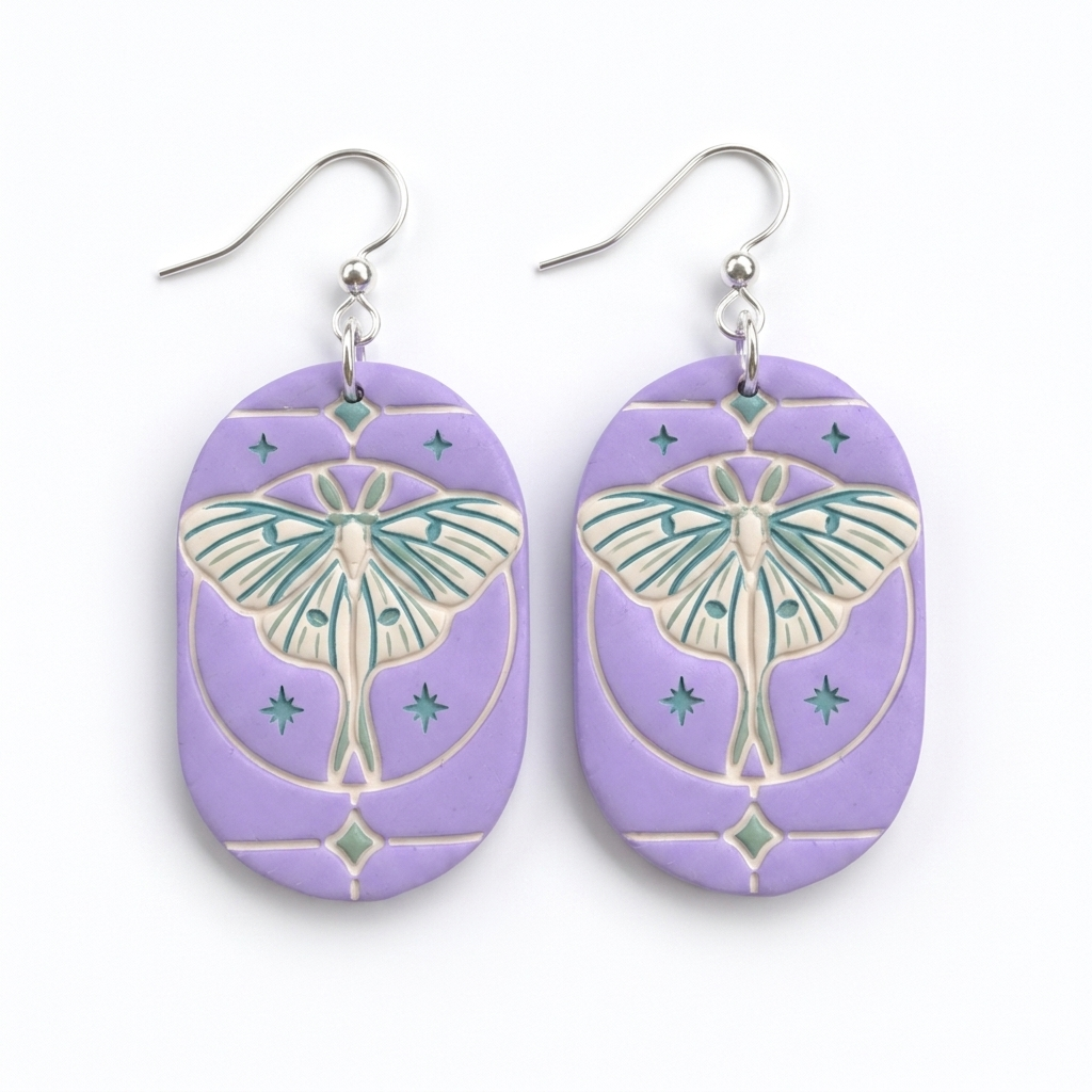 Boho Moth Polymer Clay Cutter | Nature Earring Tool