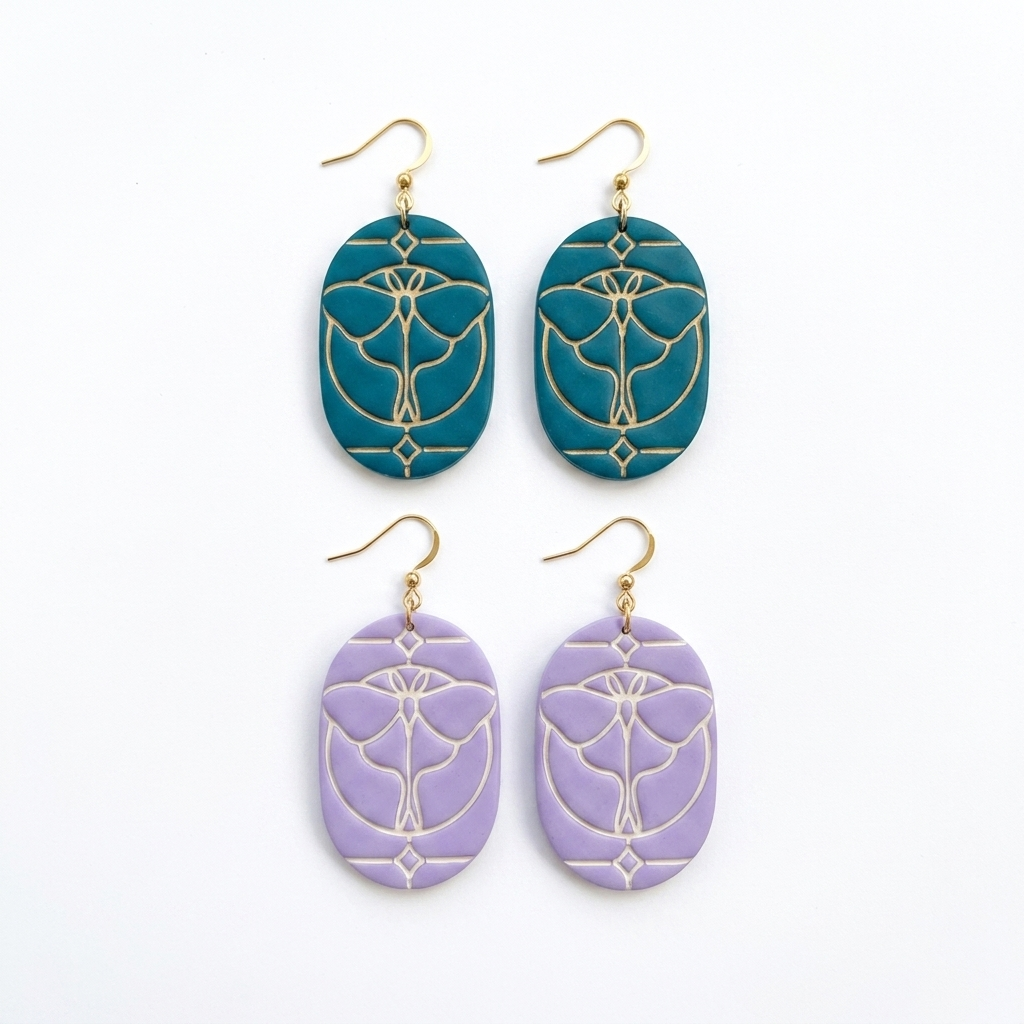 Boho Moth Polymer Clay Cutter | Nature Earring Tool