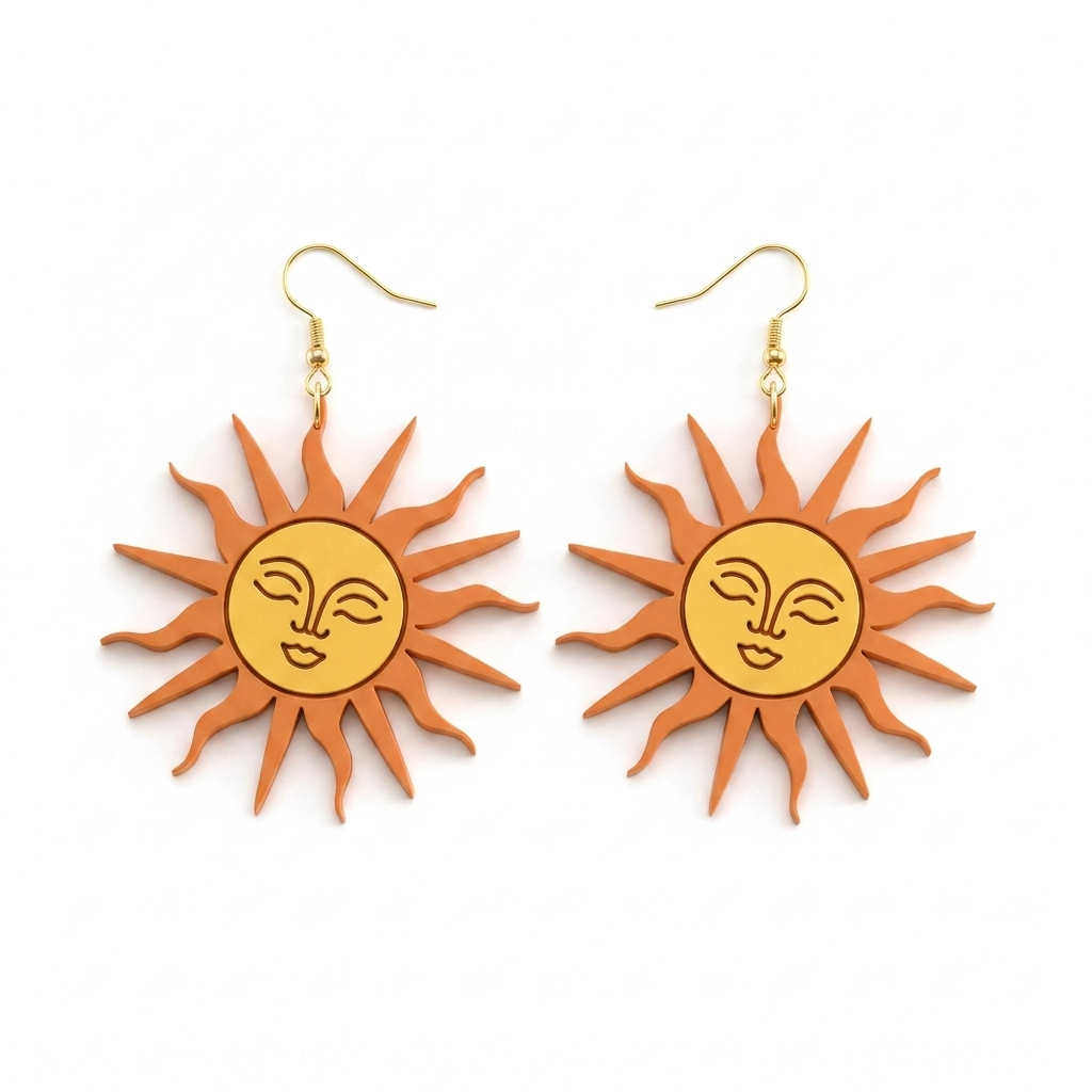 Boho Sun Polymer Clay Cutter | Celestial Earring Tool
