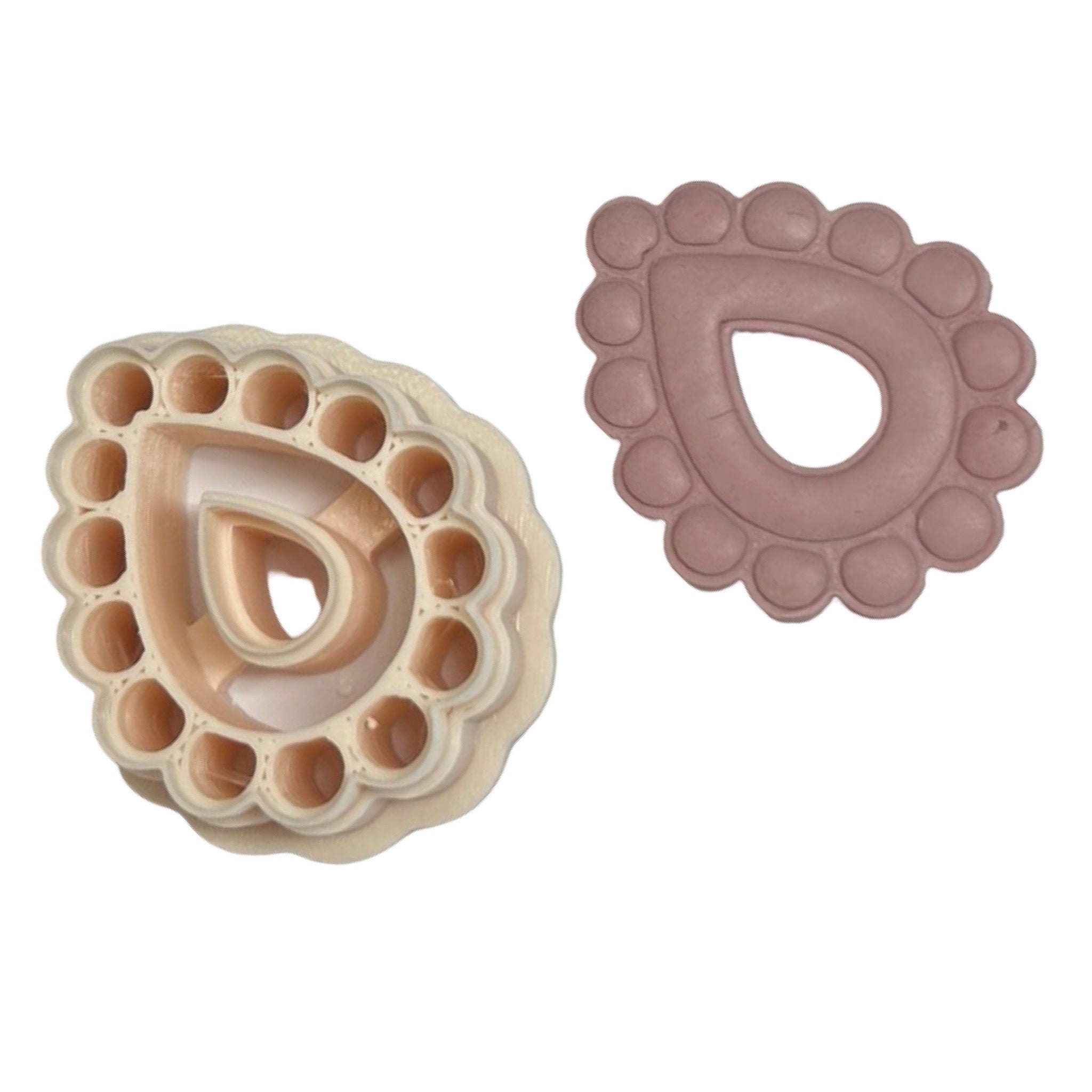 Boho Teardrop Bubble Frame Polymer Clay Cutter