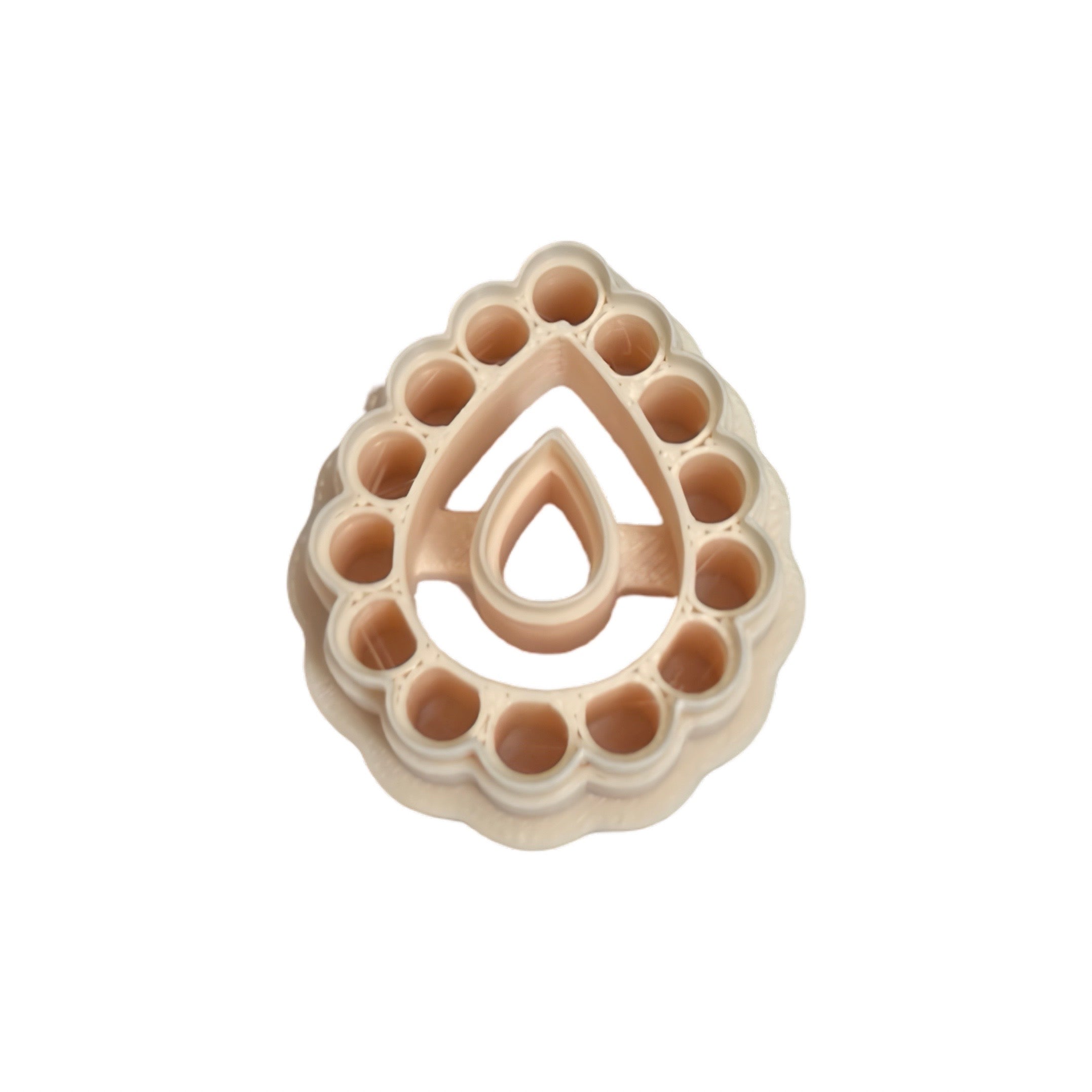 Boho Teardrop Bubble Frame Polymer Clay Cutter