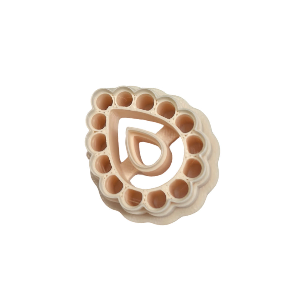 Boho Teardrop Bubble Frame Polymer Clay Cutter