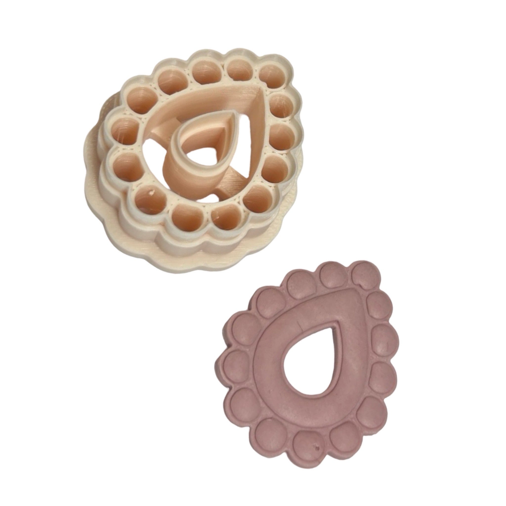 Boho Teardrop Bubble Frame Polymer Clay Cutter
