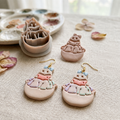 Ghost Reading Spellbook Polymer Clay Cutter | Cute Halloween Earring Tool
