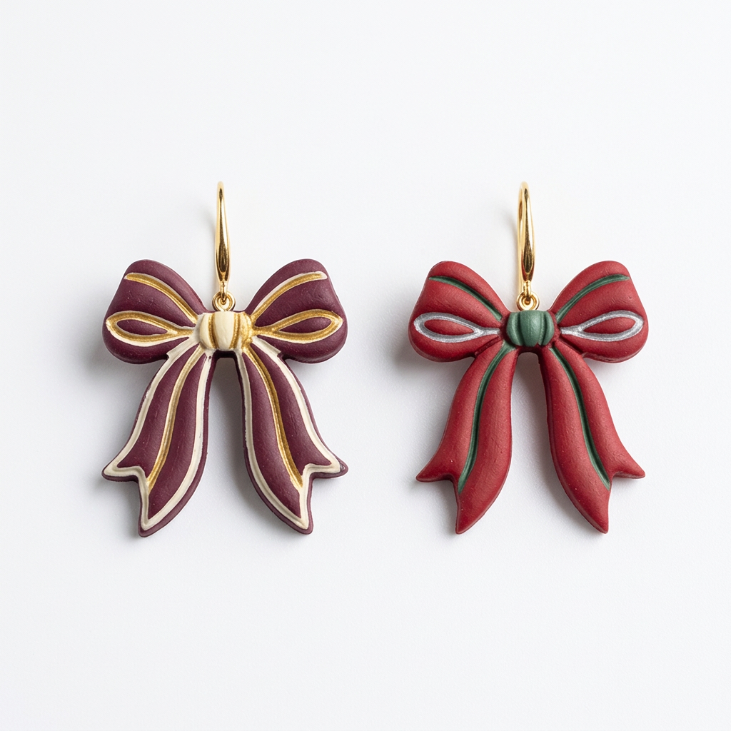 Bow 9 Polymer Clay Cutter | Ribbon Bow Earring Tool