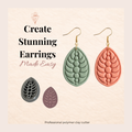 Bubble Leaf Teardrop Polymer Clay Cutter | UK Tool