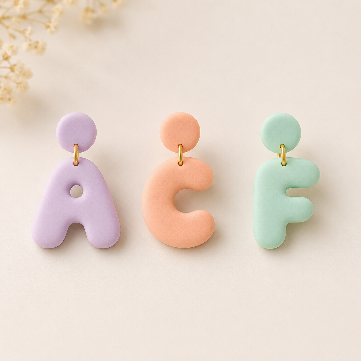 Bubble Puffy Letters Polymer Clay Cutter Set of 26 – Jewellery & Earring Tool