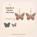 Butterfly 18 Polymer Clay Cutter 25–45mm | Butterfly Earring Cutter | IrisCrafts7