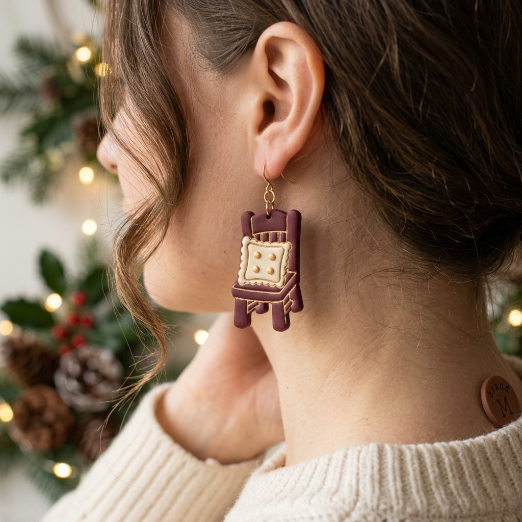 Cabin Chair Polymer Clay Cutter | Cottagecore Earring Tool