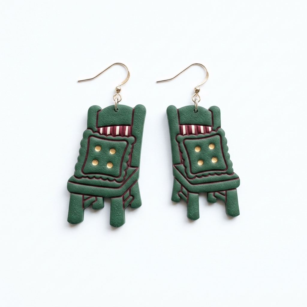Cabin Chair Polymer Clay Cutter | Cottagecore Earring Tool