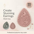 Cactus Teardrop Polymer Clay Cutter