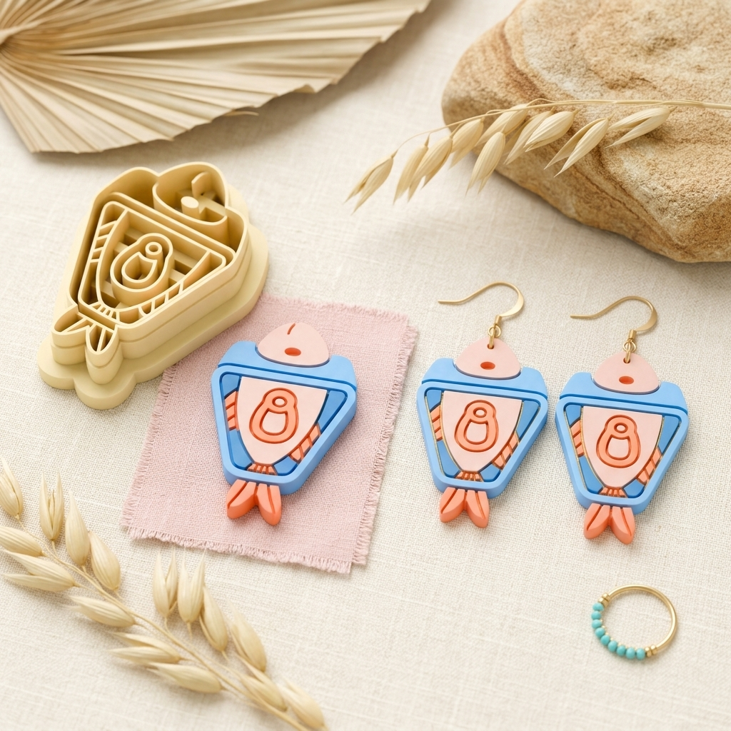 Canned Fish Polymer Clay Cutter | 25–45mm | Sardine Can Shape Clay Cutter | Earring Jewellery Making Tool
