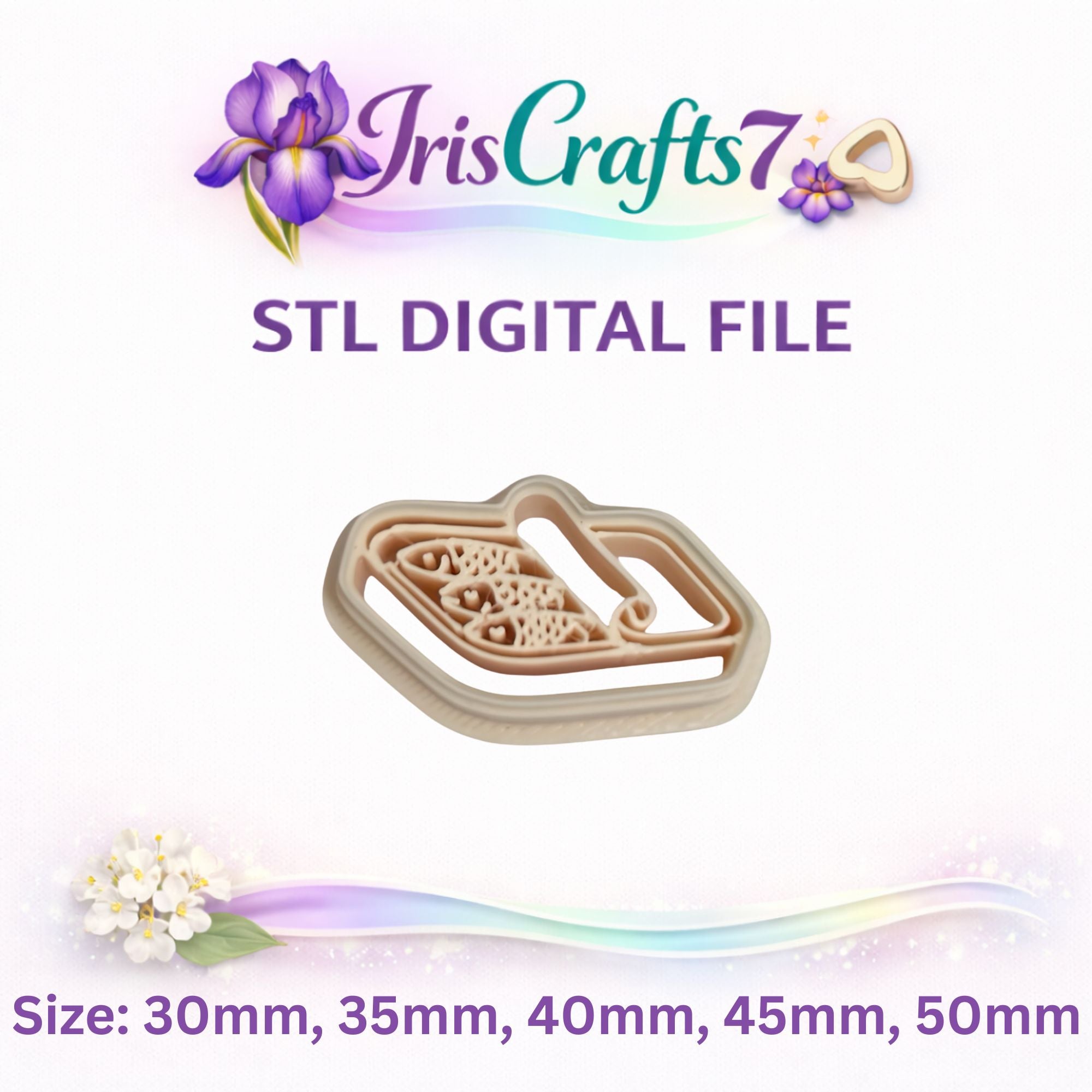 Canned Sardines 2 Polymer Clay Cutter STL File Sardine Tin 3D Print Cutter