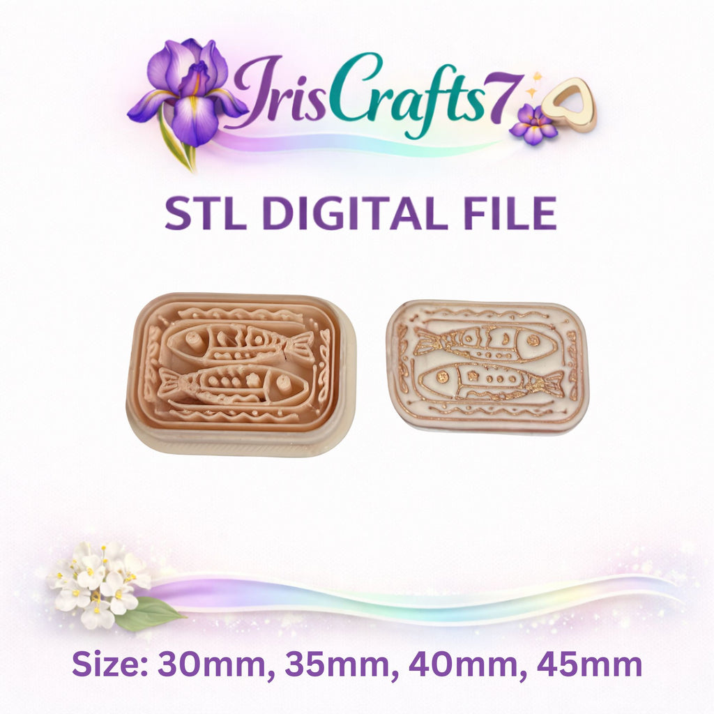 Canned Sardines 3 Polymer Clay Cutter STL – Sardine Tin 3D Print File