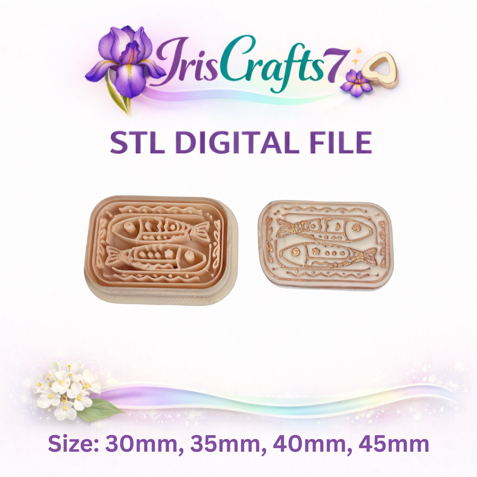 Canned Sardines 3 Polymer Clay Cutter STL – Sardine Tin 3D Print File