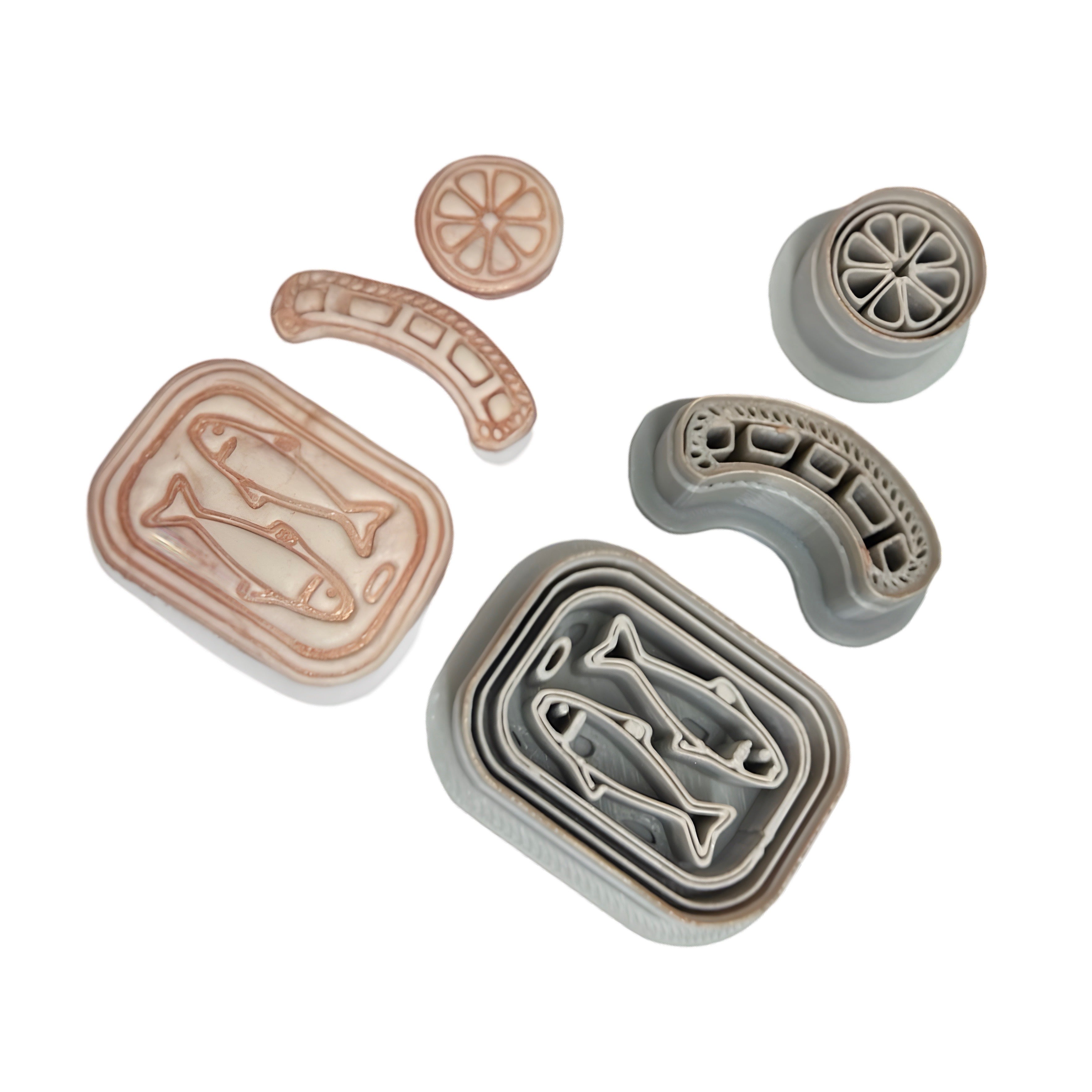 Canned Sardines Set Polymer Clay Cutter