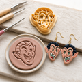 Cartoon Dracula Polymer Clay Cutter | Halloween Earring Tool