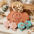 Cartoon Skull Polymer Clay Cutter | Halloween Earring Tool