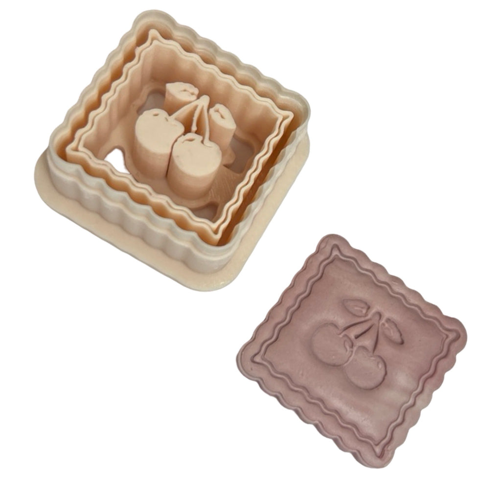 Cherries Stamp Polymer Clay Cutter