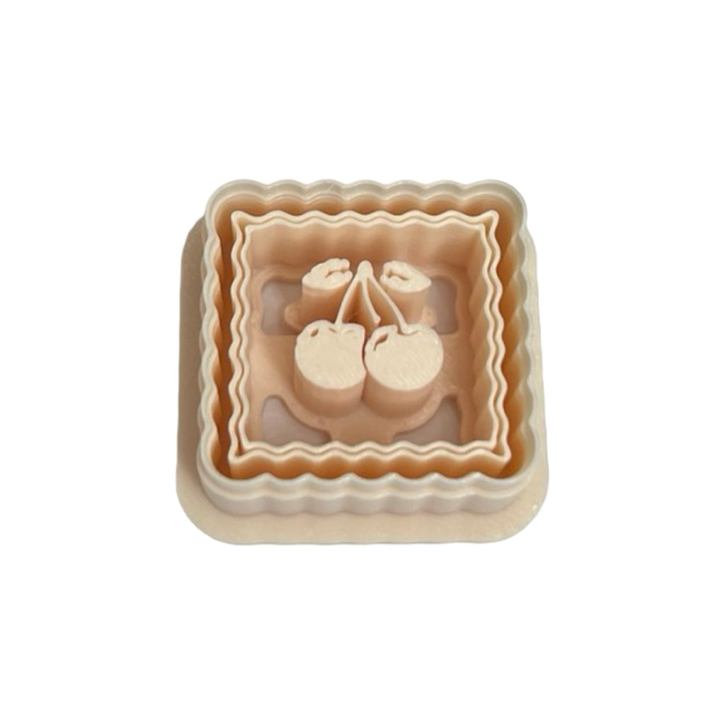 Cherries Stamp Polymer Clay Cutter