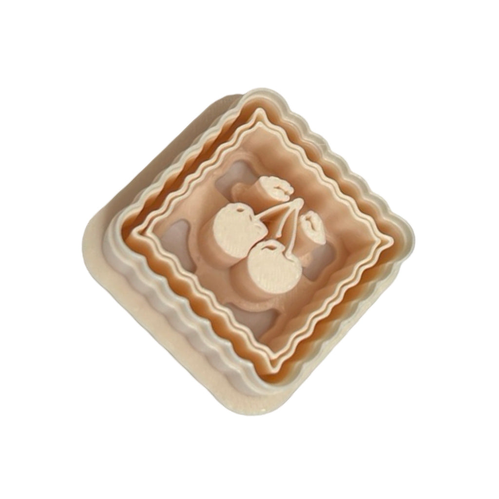 Cherries Stamp Polymer Clay Cutter
