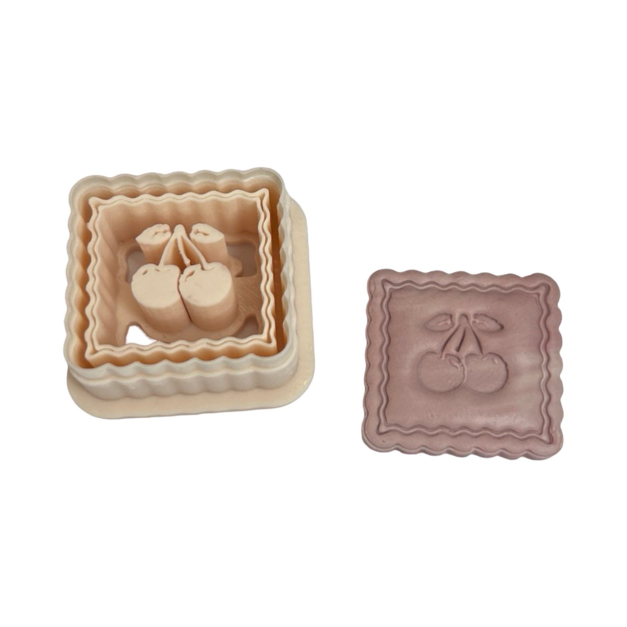 Cherries Stamp Polymer Clay Cutter