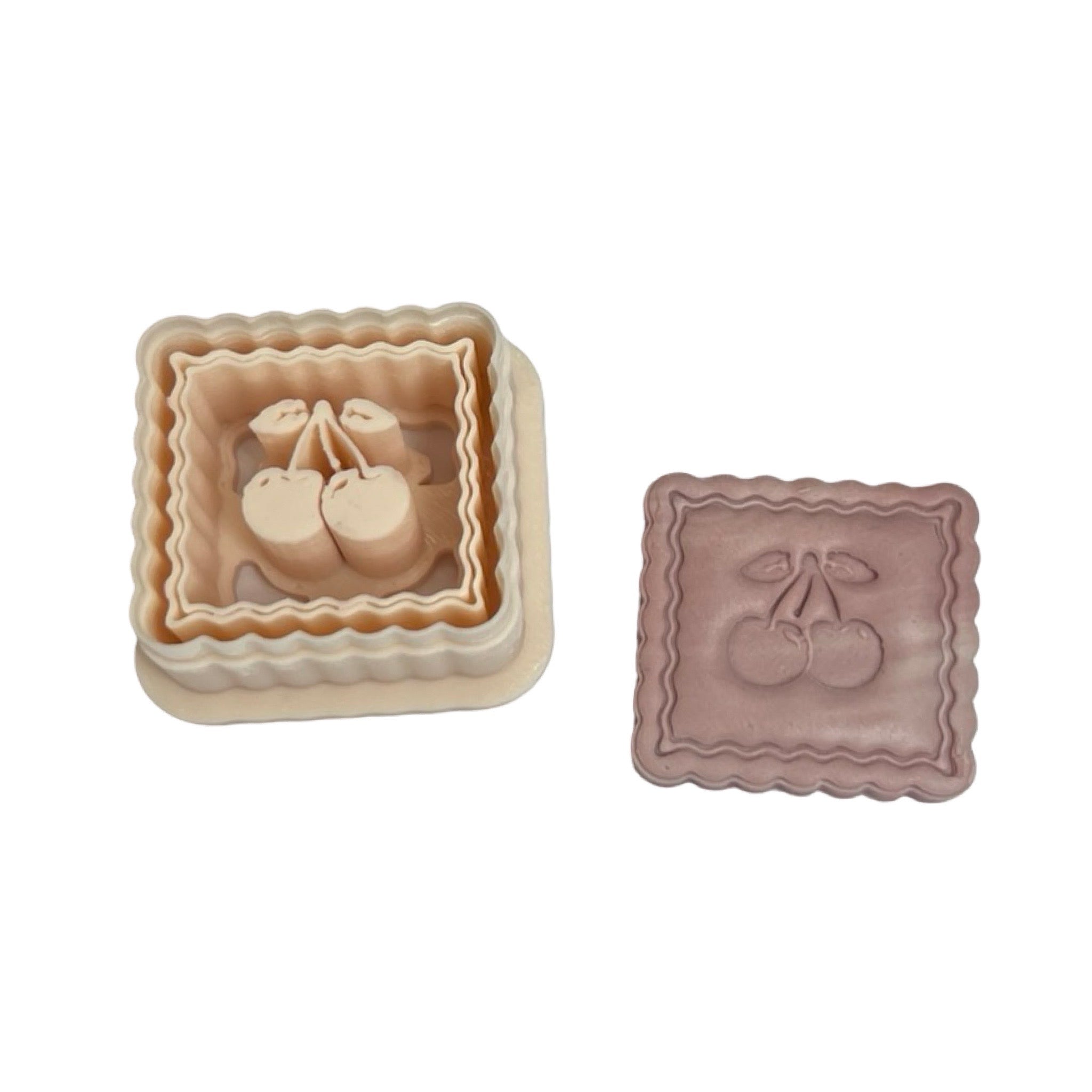 Cherries Stamp Polymer Clay Cutter