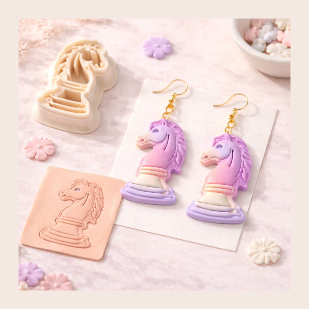 Chess Knight Polymer Clay Cutter 25-45mm | Quirky Jewellery Making | IrisCrafts7