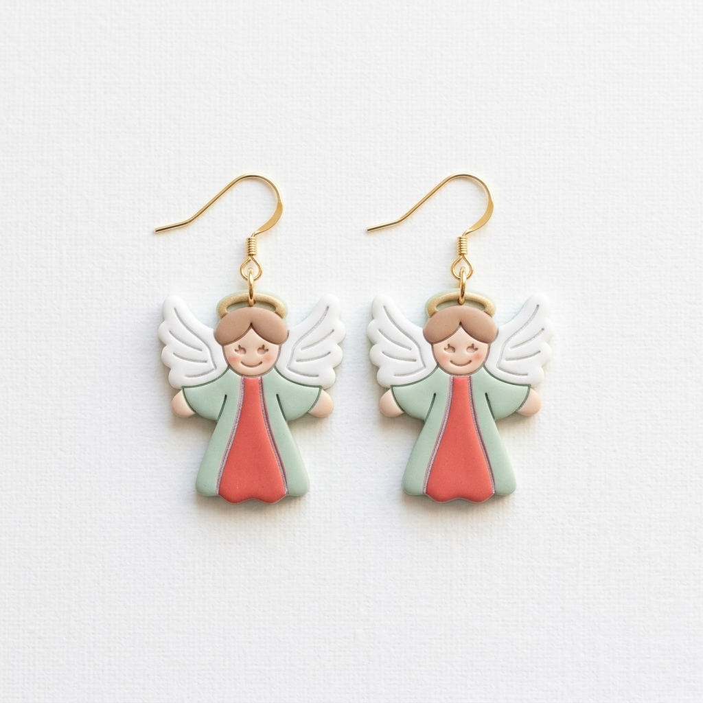 Christmas Angel Polymer Clay Cutter | Festive Earring Tool