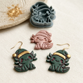 Christmas Axolotl Polymer Clay Cutter | Festive Animal Earring Tool