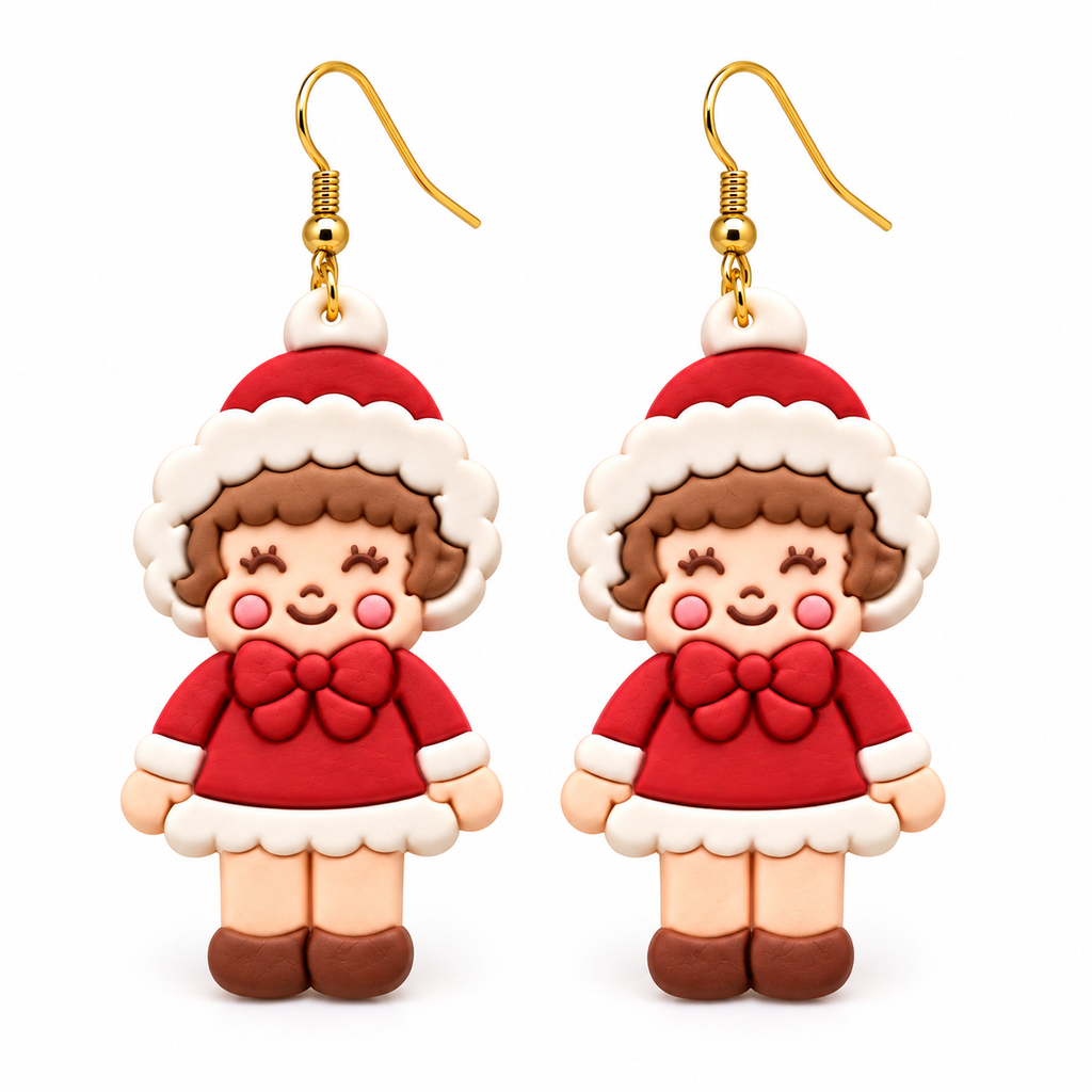 Christmas Baby Girl 1 Polymer Clay Cutter | Festive Earring Tool