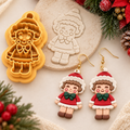 Christmas Baby Girl 1 Polymer Clay Cutter | Festive Earring Tool