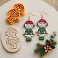 Christmas Baby Girl 2 Polymer Clay Cutter | Festive Earring Tool