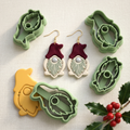 Christmas Gnome Polymer Clay Cutter | Cute Festive Earring Tool