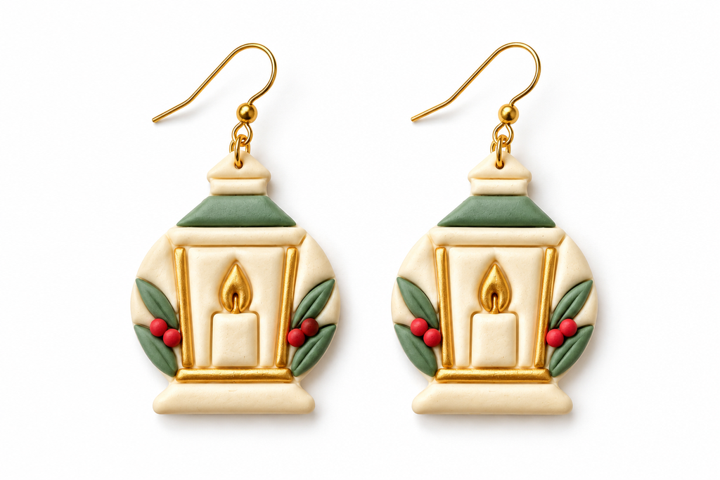 Christmas Lantern no.2 Polymer Clay Cutter | Festive Earring Tool
