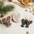 Christmas Lobster Polymer Clay Cutter | Funny Festive Earring Tool