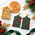 Christmas Scene 1 Polymer Clay Cutter | Festive Earring Tool